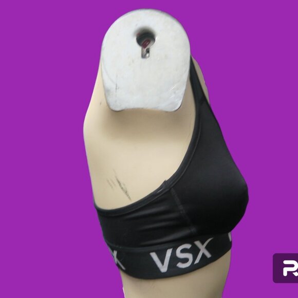 Victoria's Secret Victoria Sport VSX racerback sports bra in black and white S - Picture 5 of 8